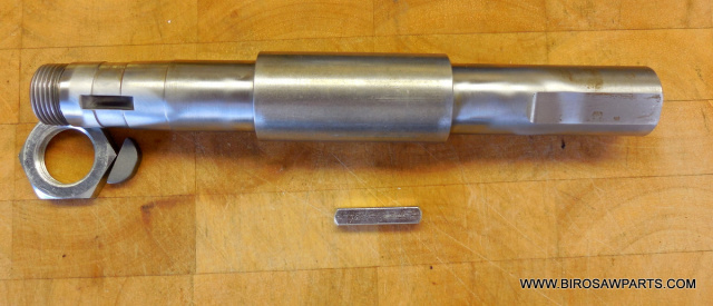 Lower Shaft With Keys And Lock Nut For Biro Saw Models 33 & 3334